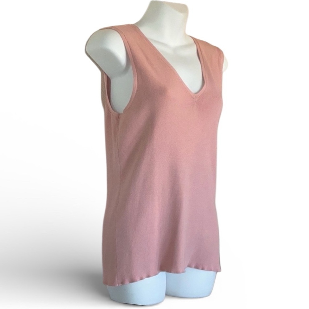 Daniel Cremieux Sweater, Women's, L, Pink, V-neck, Ties @ back of neck. EUC